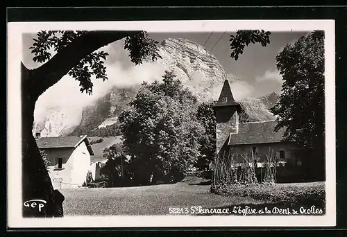 AK Saint-Pancrace, L`Eglise et la Dent de Crolles
