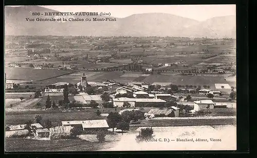 AK Reventin-Vaugris, Vue Générale et la Chaine du Mont-Pilat