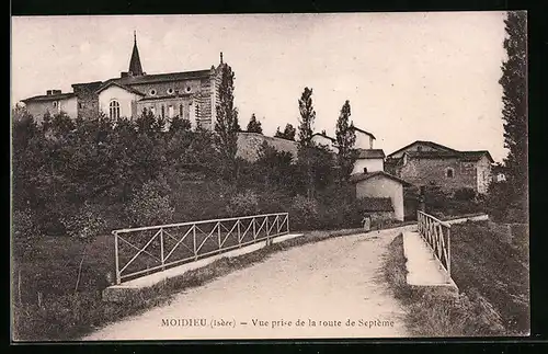 AK Moidieu, Vue prise de la route de Septème