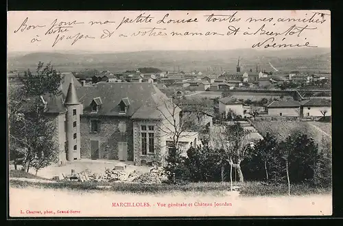 AK Marcilloles, Vue générale et Chateau Jourdan