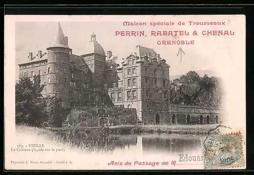 AK Vizille, Le Chateau (facade sur le parc)