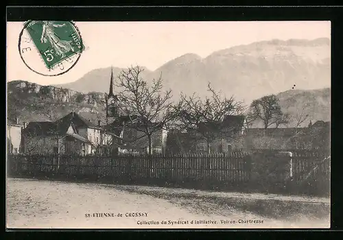 AK Saint-Etienne-de-Crossey, Vue générale