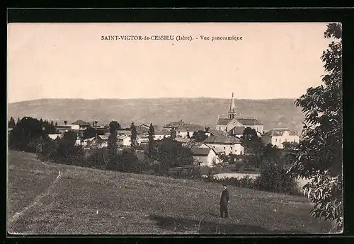 AK Saint-Victor-de-Cessieu, Vue panoramique