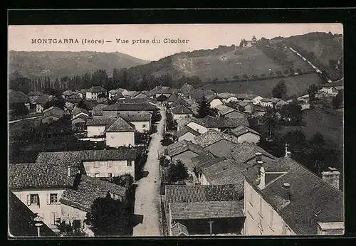 AK Montcarra, Vue prise du Clocher