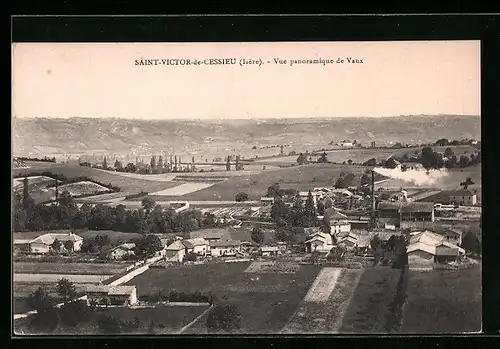 AK Saint-Victor-de-Cessieu, Vue panoramique de Vaux