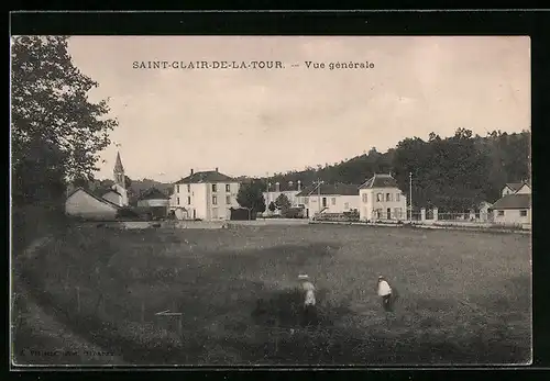 AK Saint-Clair-de-la-Tour, Vue générale