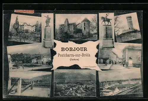 AK Pontcharra-sur-Bréda, Les impressions de la ville