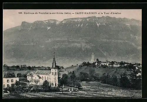 AK Saint-Maximin, La Ville et la Tour d`Avallon