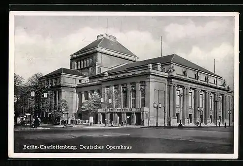 AK Berlin-Charlottenburg, Deutsches Opernhaus