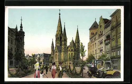 AK Berlin-Charlottenburg, Kaiser Wilhelm-Gedächtniskirche