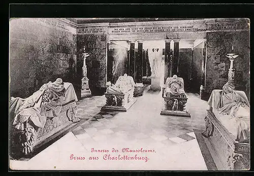 AK Berlin-Charlottenburg, Mausoleum, Innenansicht