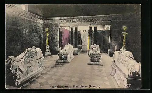 AK Berlin-Charlottenburg, Mausoleum, Innenansicht