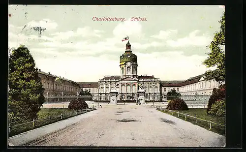 AK Berlin-Charlottenburg, Blick zum Schloss