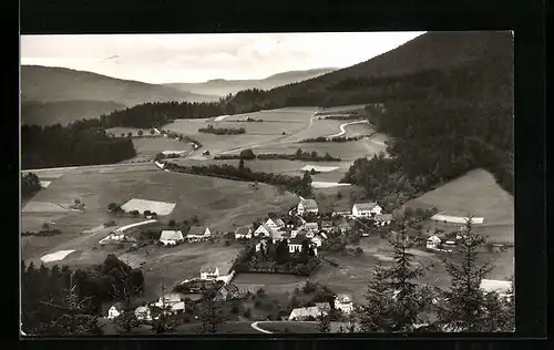 AK Schwarzenberg / Murgtal, Ortsansicht aus der Vogelschau