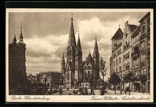 AK Berlin-Charlottenburg, Kaiser Wilhelm-Gedächtniskirche