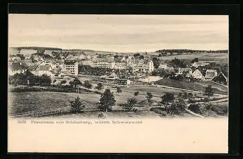 AK Schömberg / Schwarzwald, Panorama