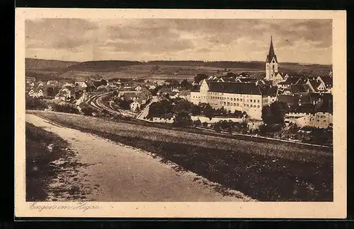 AK Engen / Hegau, Ortsansicht aus der Vogelschau