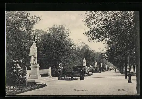 AK Berlin-Tiergarten, Sieges-Allee