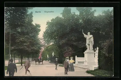 AK Berlin-Tiergarten, Siegesallee
