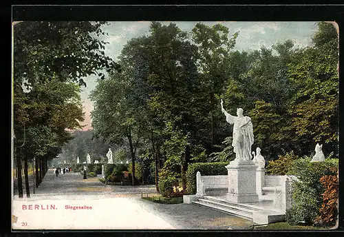 AK Berlin-Tiergarten, Siegesallee