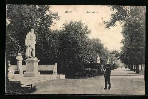 AK Berlin-Tiergarten, Siegesallee