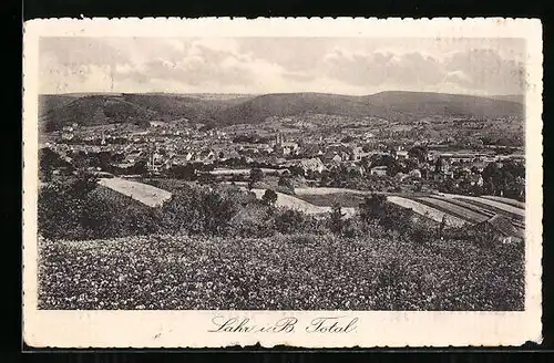 AK Lahr i. B., Ortsansicht aus der Vogelschau