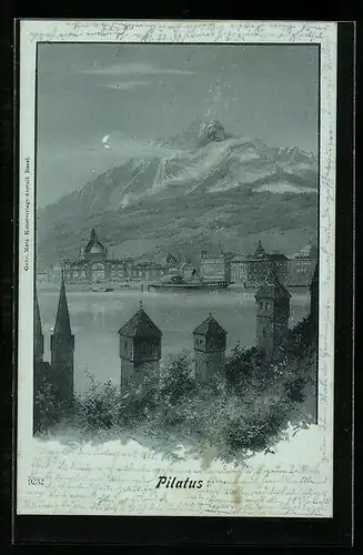 AK Luzern, Pilatus, Berg mit Gesicht / Berggesichter