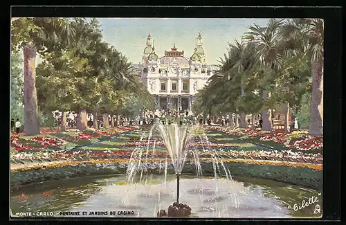 AK Monte Carlo, Fontaine et Jardins du Casino