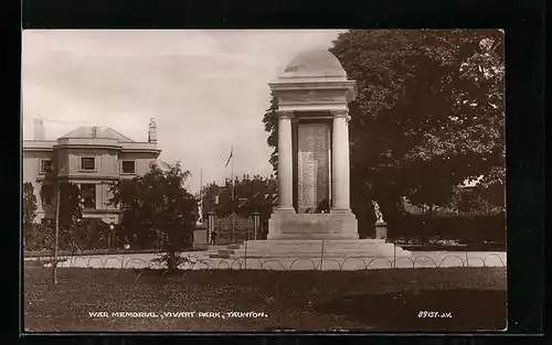 AK Taunton, War Memorial, Vivart Park