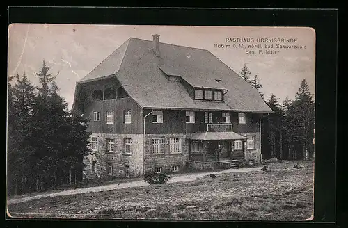 AK Hornisgrinde /Schwarzw., Gasthof Rasthaus Hornisgrinde F. Maier