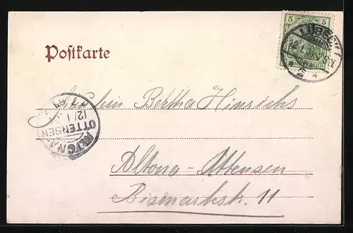 AK Lübeck, Gaststätte Ratskeller, Innenansicht