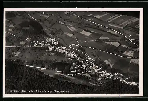 AK Berneck bei Altensteig, Gesamtansicht vom Flugzeug aus
