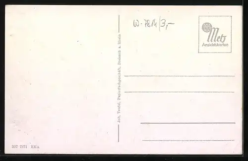 AK Breisach /Rh., Ortsansicht mit Schiffsbrücke