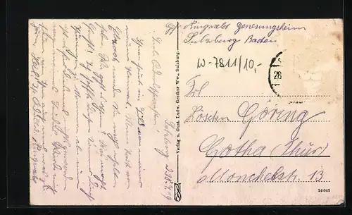 AK Sulzburg i. B., Gesamtansicht von oben