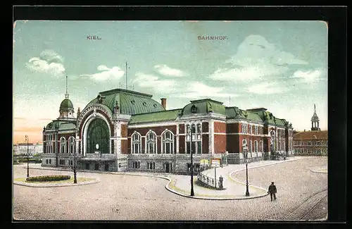 AK Kiel, Blick auf Bahnhof