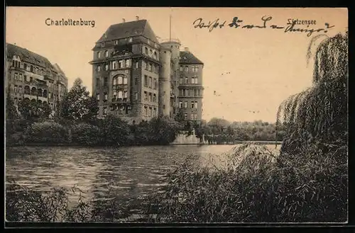 AK Berlin-Charlottenburg, Partie am Lietzensee