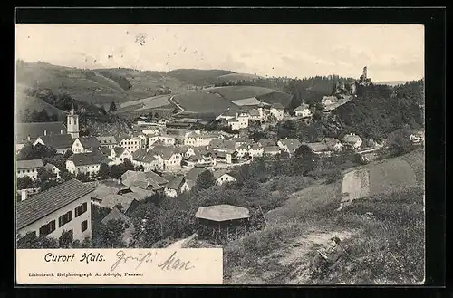 AK Hals, Ortsansicht aus der Vogelschau