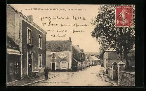 AK Mézières-sous-Ravardin, Route de Ste-Sabine