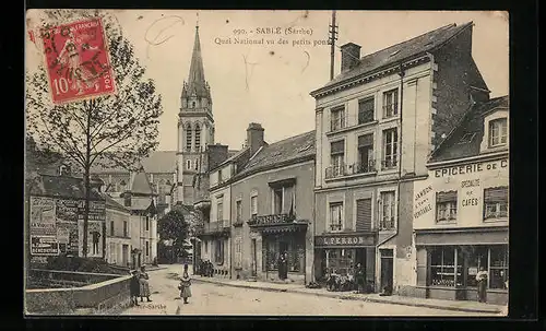 AK Sablé, Quai National vu des petits ponts