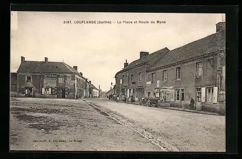 AK Louplande, La Place et Route du Mans