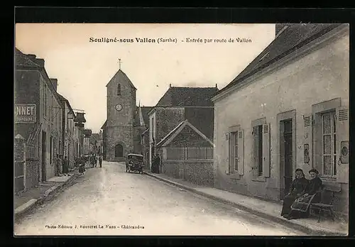 AK Souligné-sous-Vallon, Entree par route de Vallon