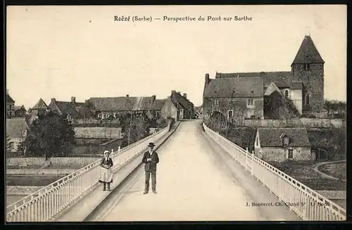 AK Roezé, Perspective du Pont sur Sarthe