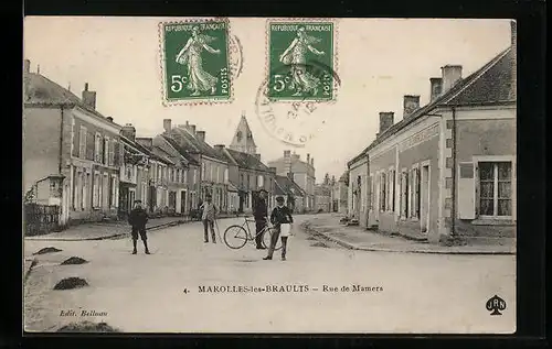 AK Marolles-les-Braults, Rue de Mamers