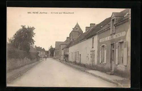 AK René, Arrivée par Beaumont