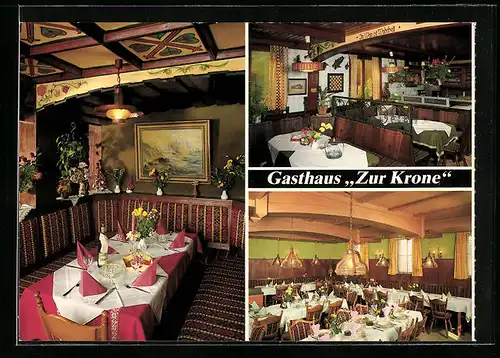 AK Korb-Kleinheppach /Remstal, Innenansicht Gasthaus Zur Krone