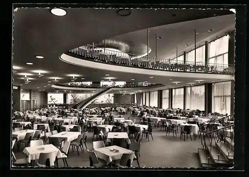 AK Berlin-Charlottenburg, Haupt-Restaurant auf Messegelände am Funkturm