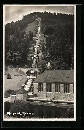 AK Forbach i. Murgtal, Murgwerk, Rohrbahn