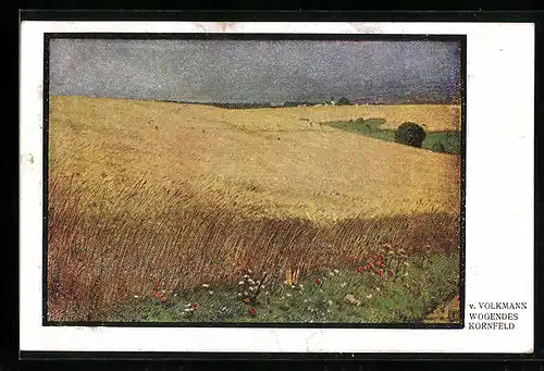 Künstler-AK Hermann Torggler: Wogendes Kornfeld