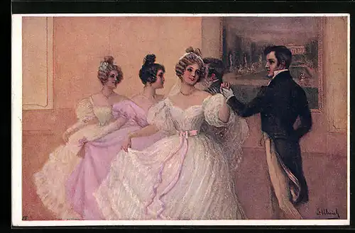 Künstler-AK Fritzi Ulreich: Tanzende Paare