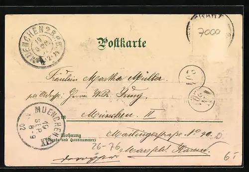 Künstler-AK Friedrich Perlberg: Stuttgart, Kaiser-Wilhelm I. Denkmal